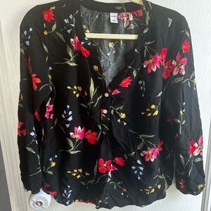 Old Navy floral blouse